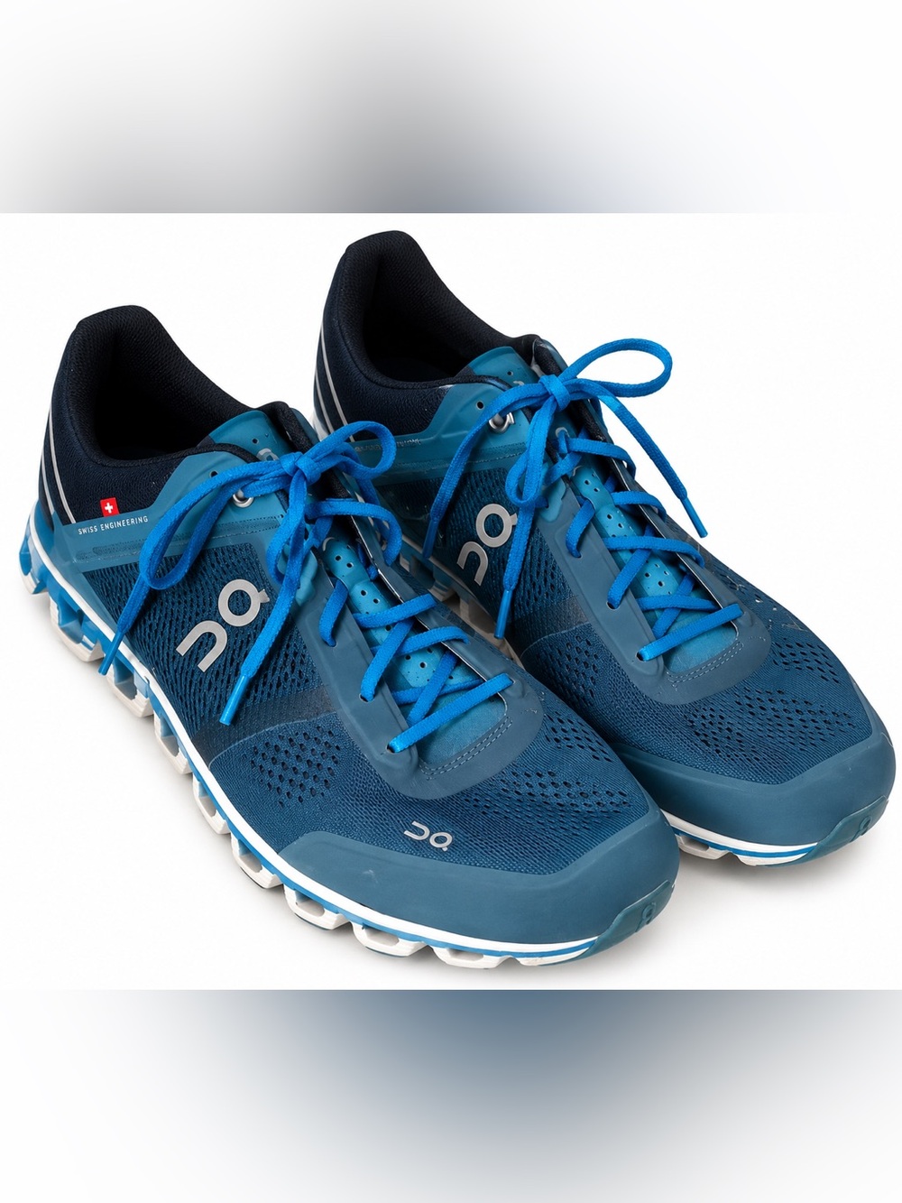 On Running Men's Athletic Running Shoes - Navy & Bright Blue